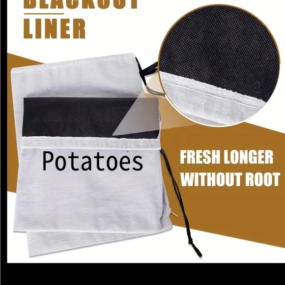 White Vegetable Storage Bags Set - Picture 6 of 12